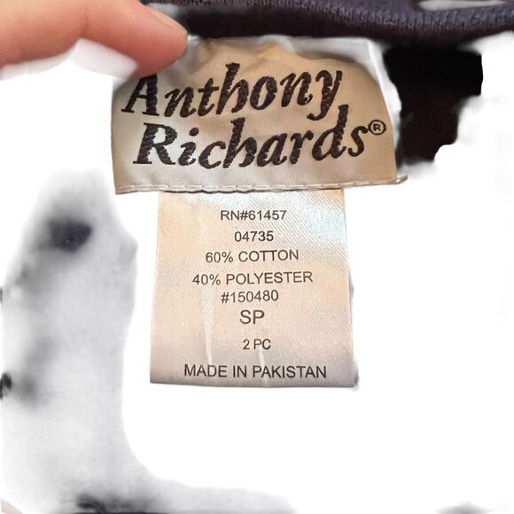 Anthony Richard’s navy fleece sweater. Size small - Picture 3 of 7